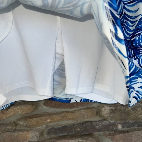 TOMMY BAHAMA ACTIVE Golf Tennis Knit Skort A-Line Sea Palms Blue NWT - Picture 6 of 6